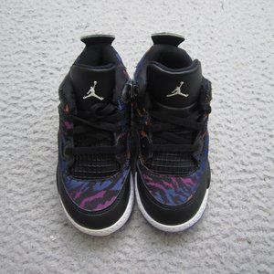 Air jordan Retro 4 Shoes Toddler 9C Rush Violet Sneakers Bq9041-005